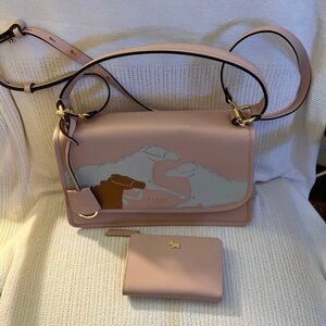 RADLEY LONDON Blush and Brown Crossbody Bag